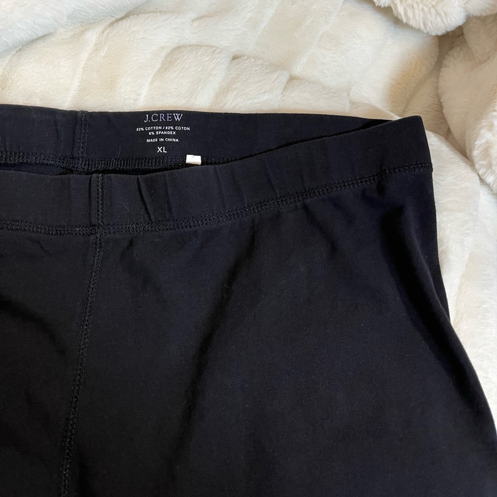 J. Crew Women’s XL Black Skinny Capri Crop Lightweight Spring Summer Leggings
